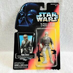 Sealed Vint. 1995 Star Wars The Power of the Force Hoth Han Solo Action Figure!!